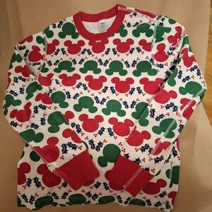 Hanna Anderson Disney Collection X-Small Pajama Top Mickey Mouse Womens